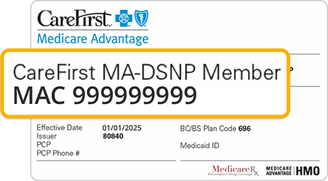 Example of MA-DSNP Member Card