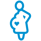 Maternity healthy pregnancy icon